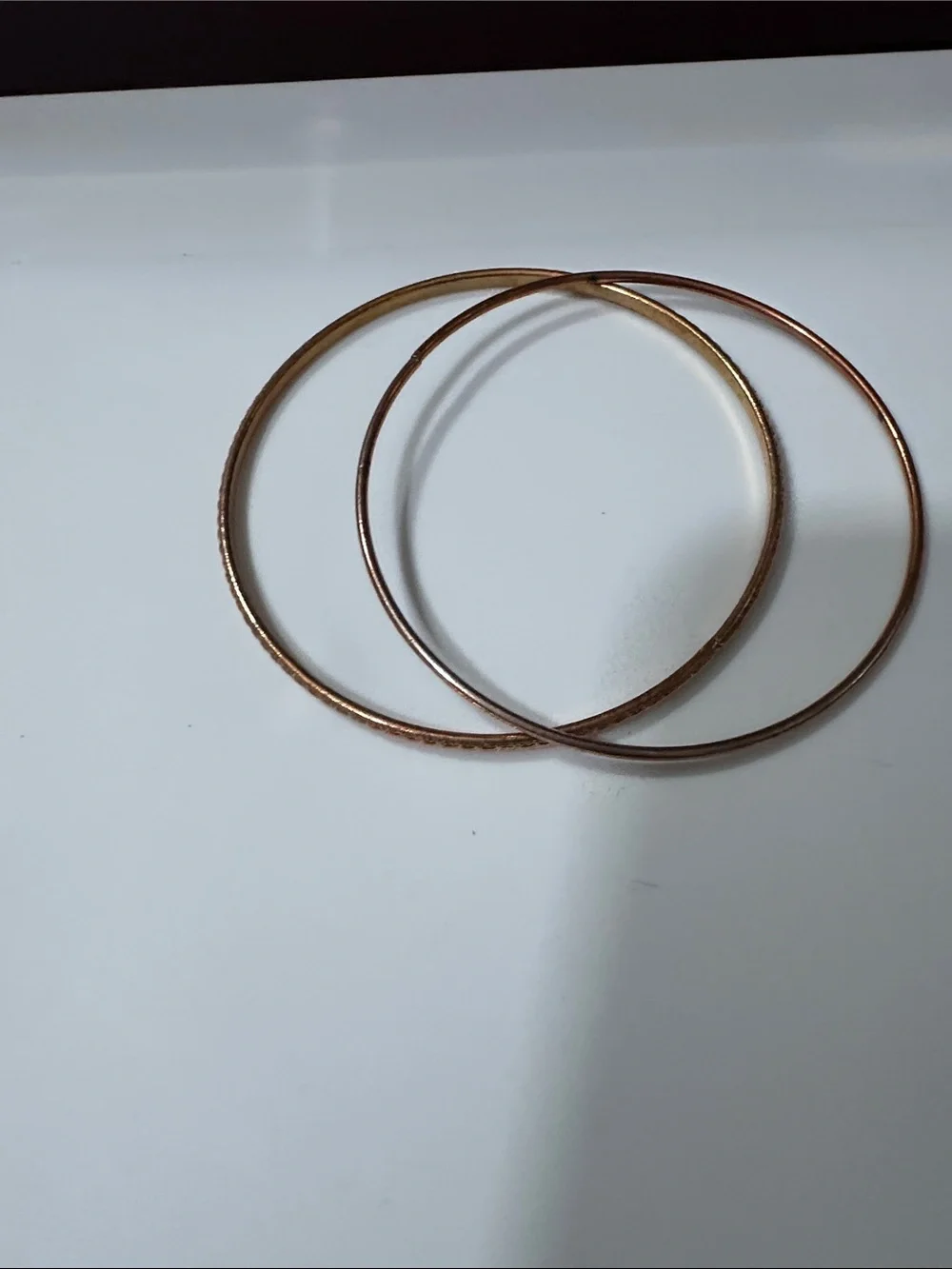 Classic Gold-Tone Thin Bangle Bracelet Set - Women Jewelry